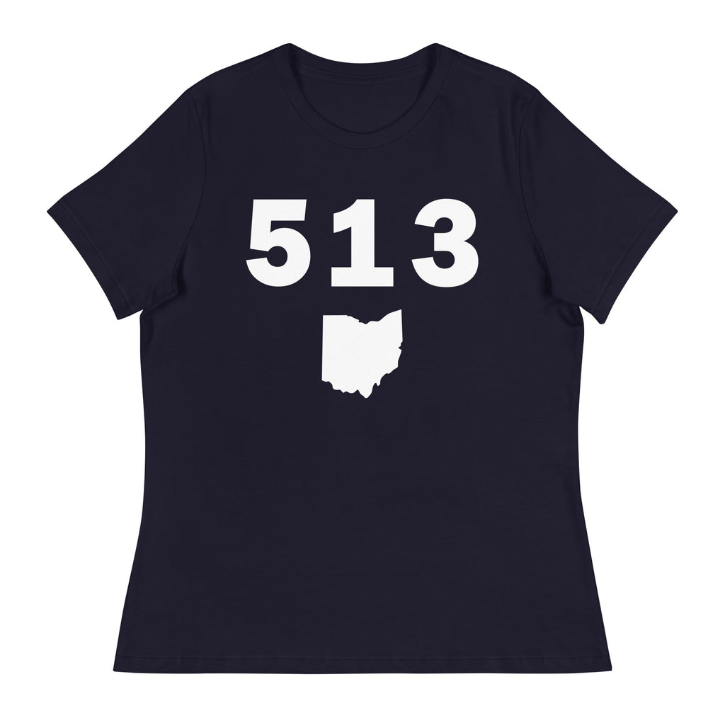 513 Area Code Women's Relaxed T Shirt