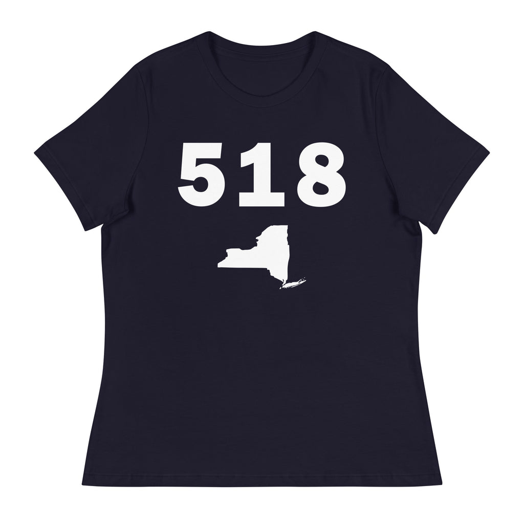 518 Area Code Women's Relaxed T Shirt