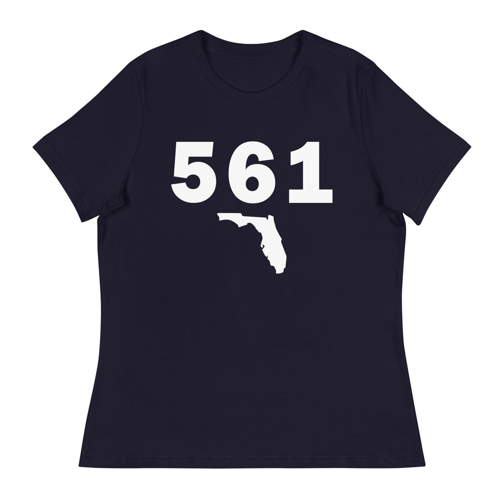 561 Area Code Women's Relaxed T Shirt