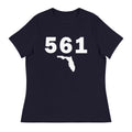 561 Area Code Women's Relaxed T Shirt