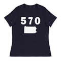 570 Area Code Women's Relaxed T Shirt