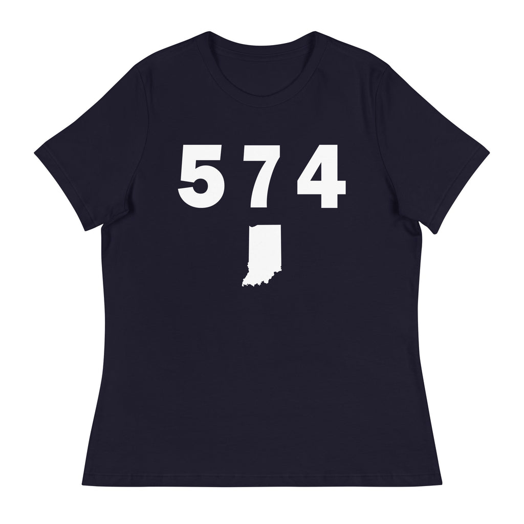 574 Area Code Women's Relaxed T Shirt