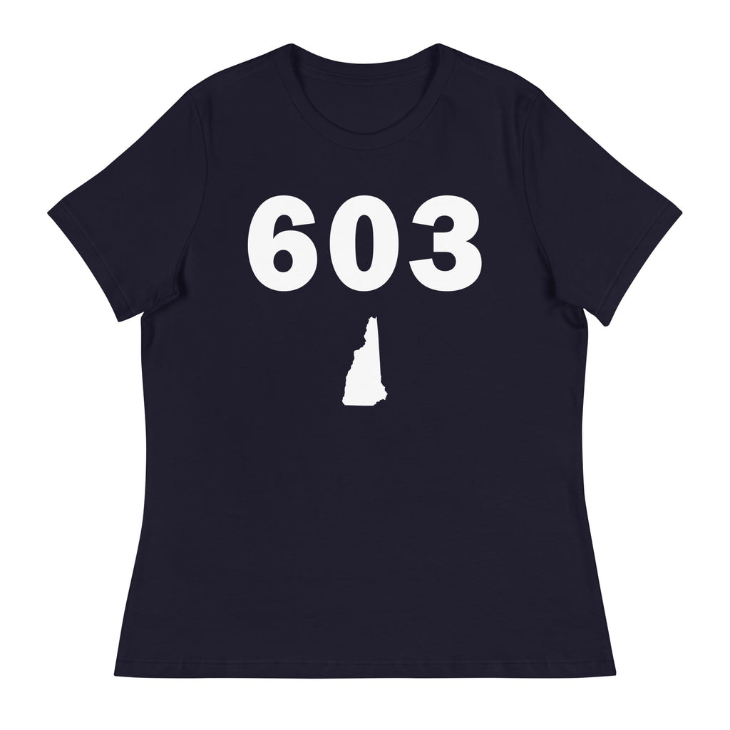 603 Area Code Women's Relaxed T Shirt