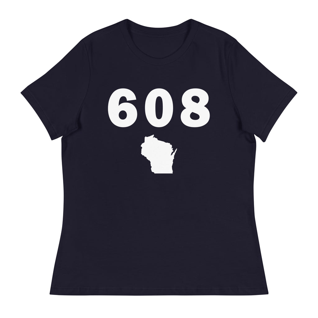 608 Area Code Women's Relaxed T Shirt
