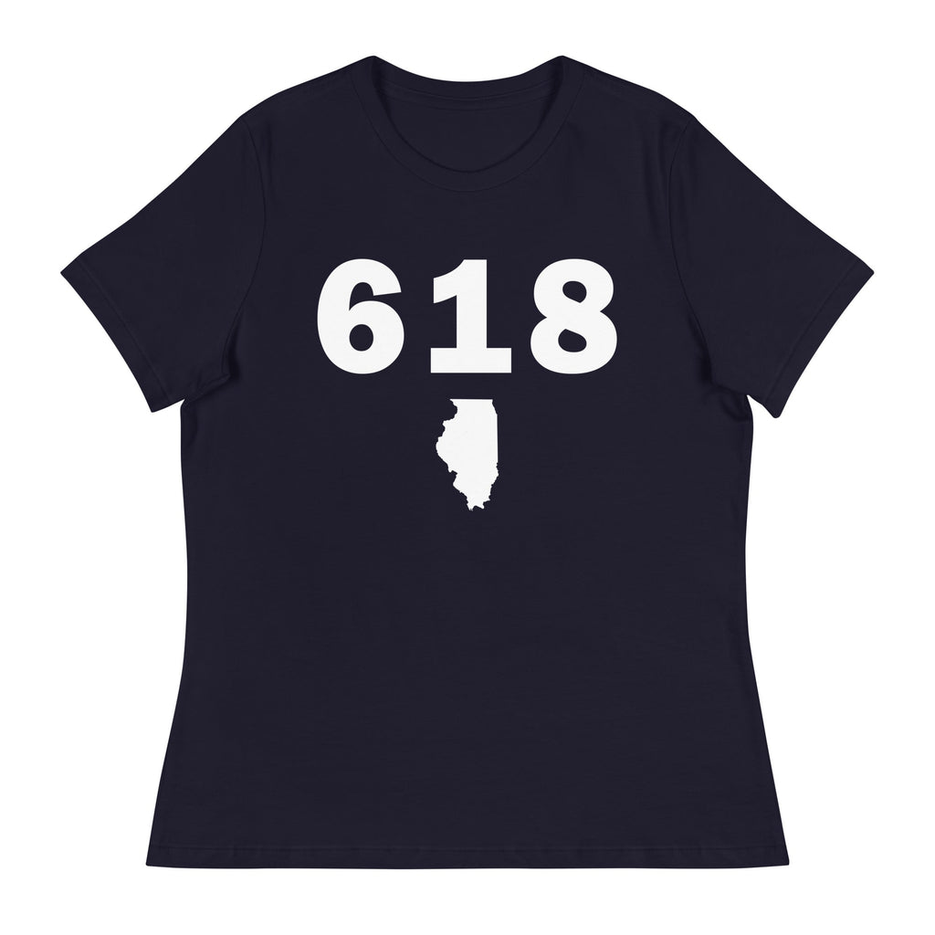 618 Area Code Women's Relaxed T Shirt