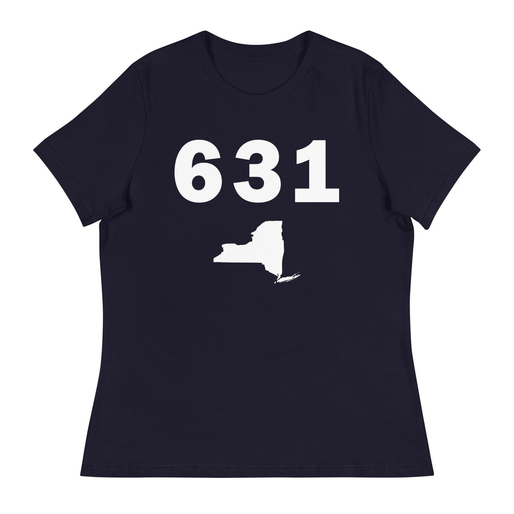 631 Area Code Women's Relaxed T Shirt