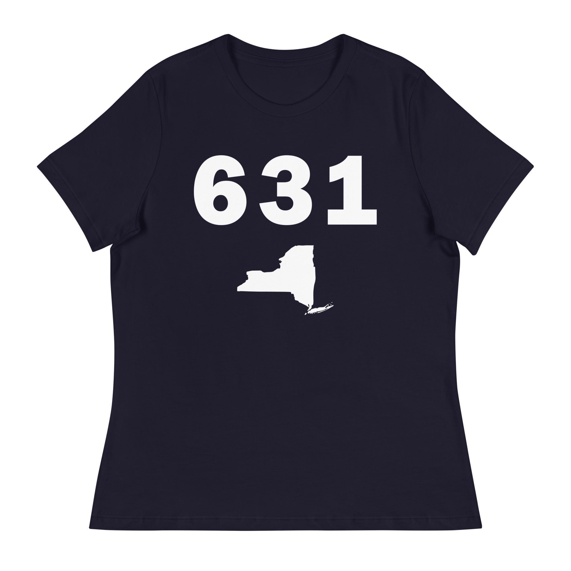 631 Area Code Women's Relaxed T Shirt