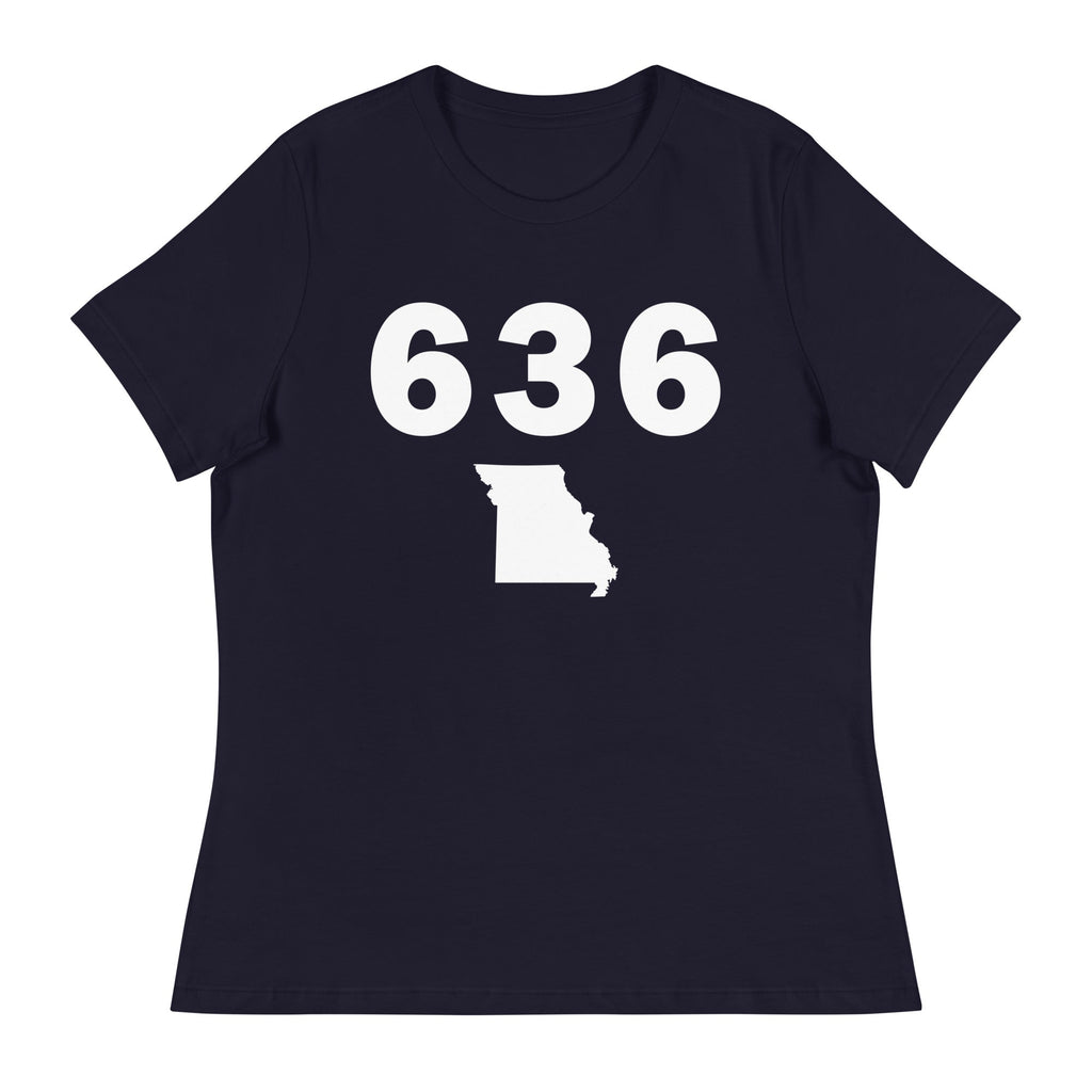 636 Area Code Women's Relaxed T Shirt