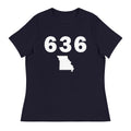636 Area Code Women's Relaxed T Shirt