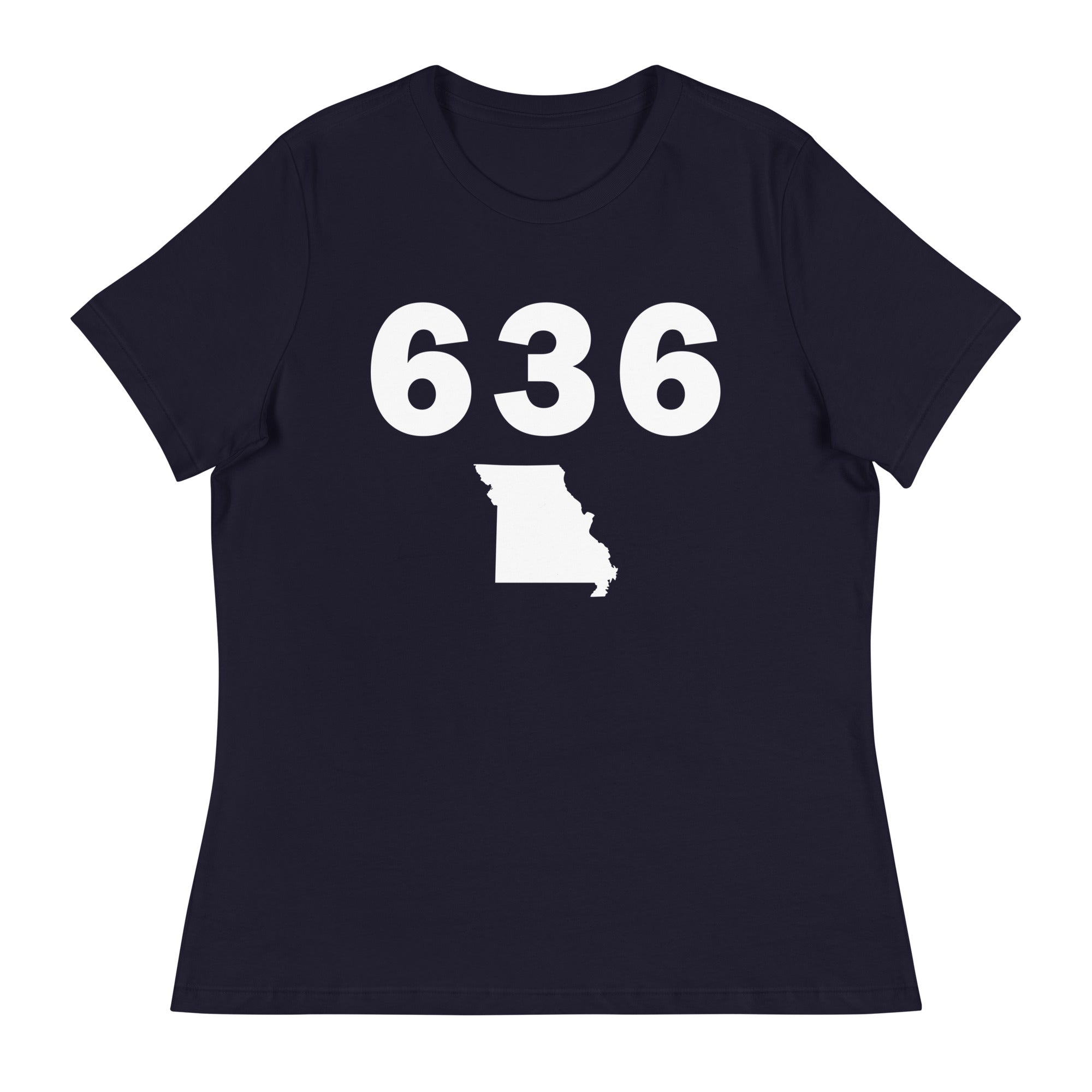 636 Area Code Women's Relaxed T Shirt