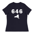 646 Area Code Women's Relaxed T Shirt