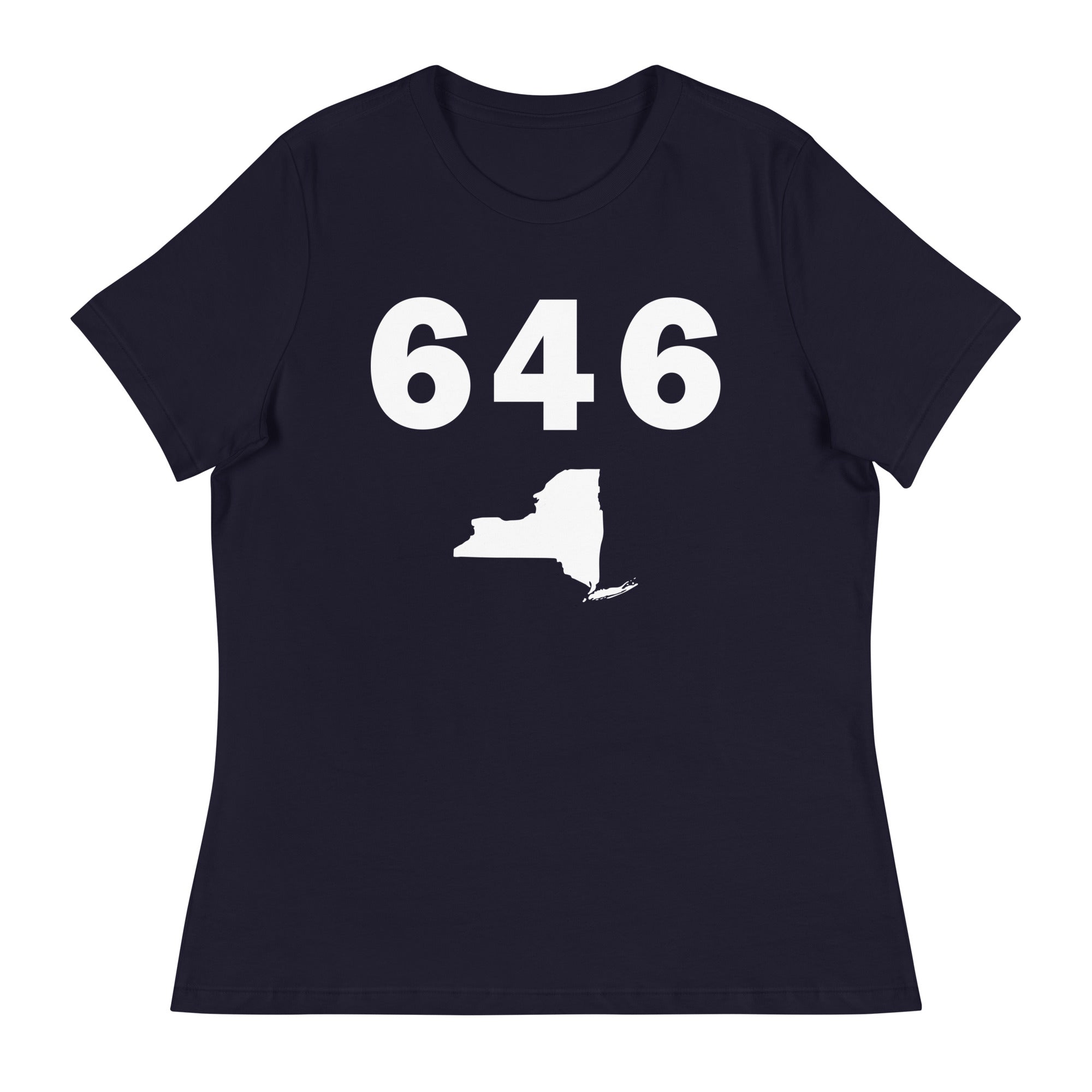 646 Area Code Women's Relaxed T Shirt