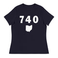 740 Area Code Women's Relaxed T Shirt