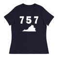 757 Area Code Women's Relaxed T Shirt