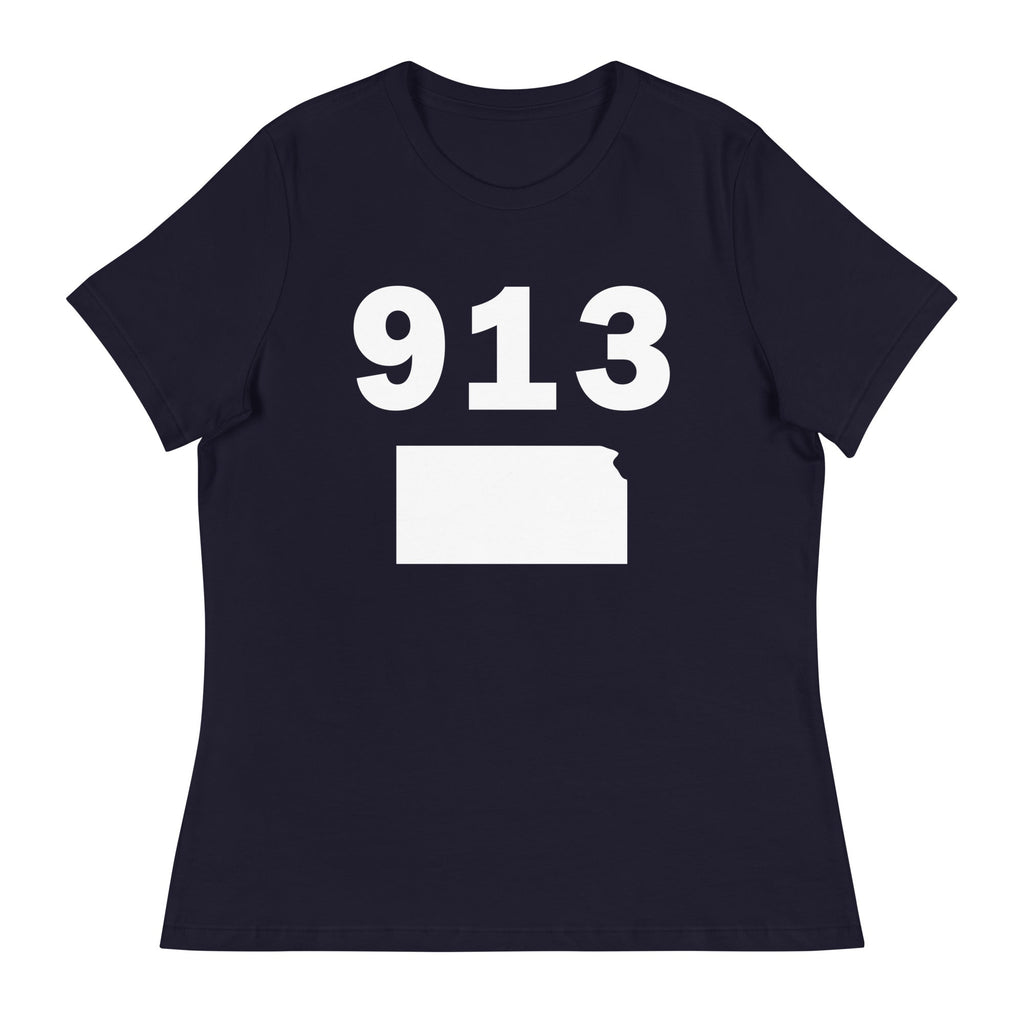 913 Area Code Women's Relaxed T Shirt