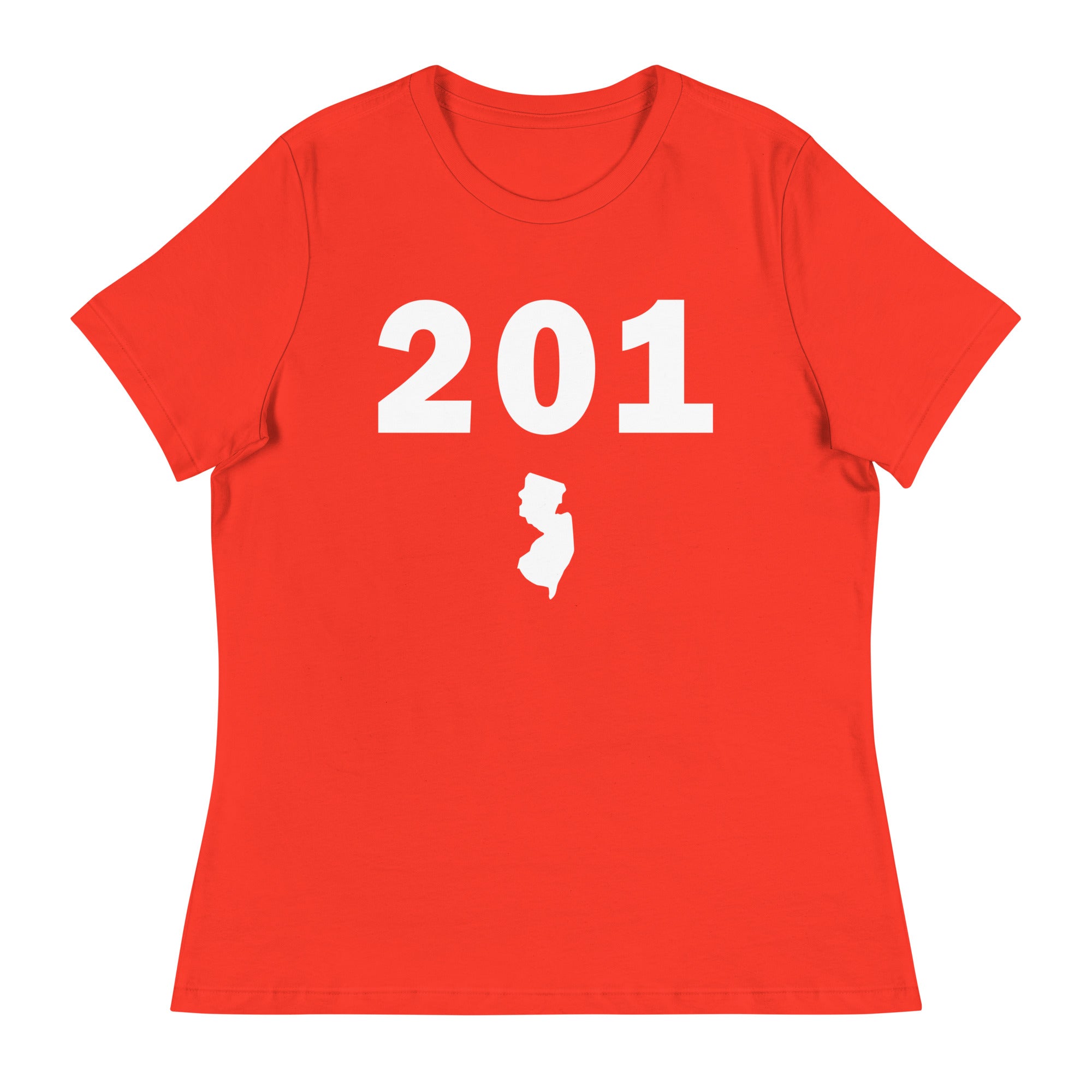 201 Area Code Women's Relaxed T Shirt