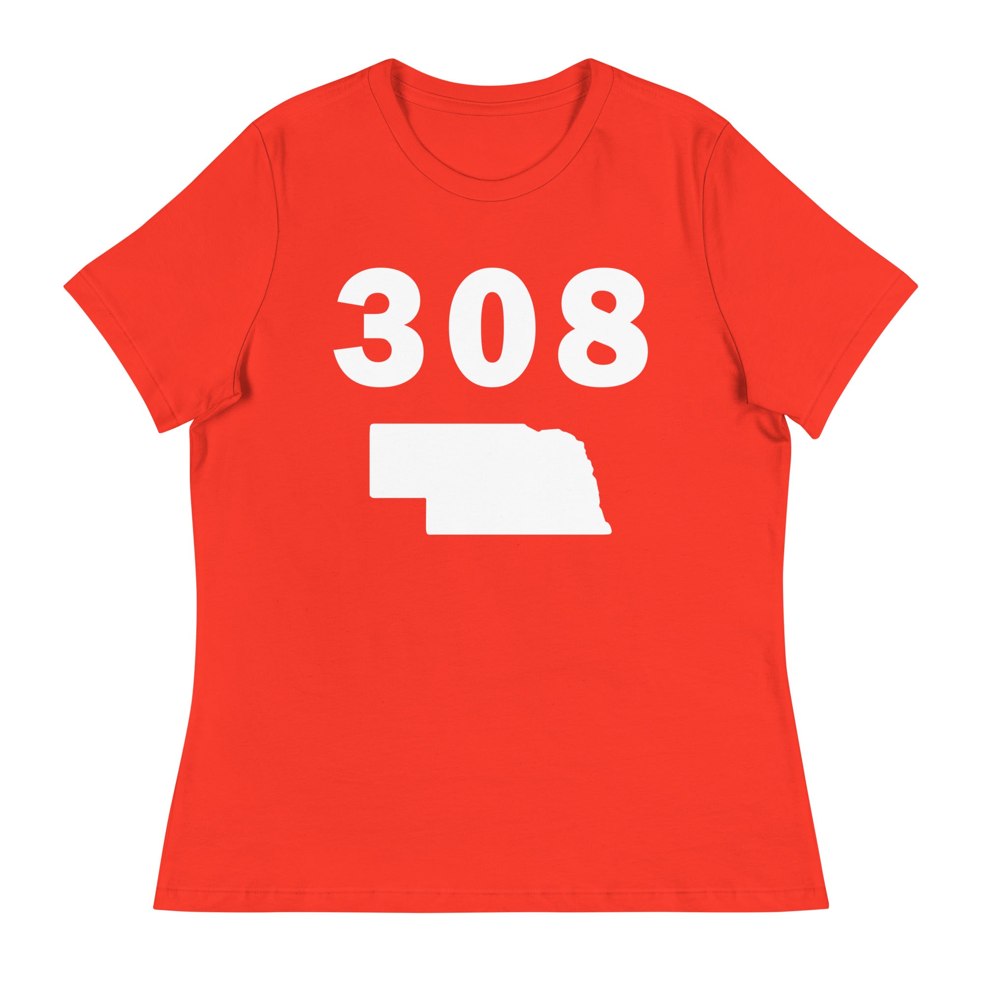 308 Area Code Women's Relaxed T Shirt