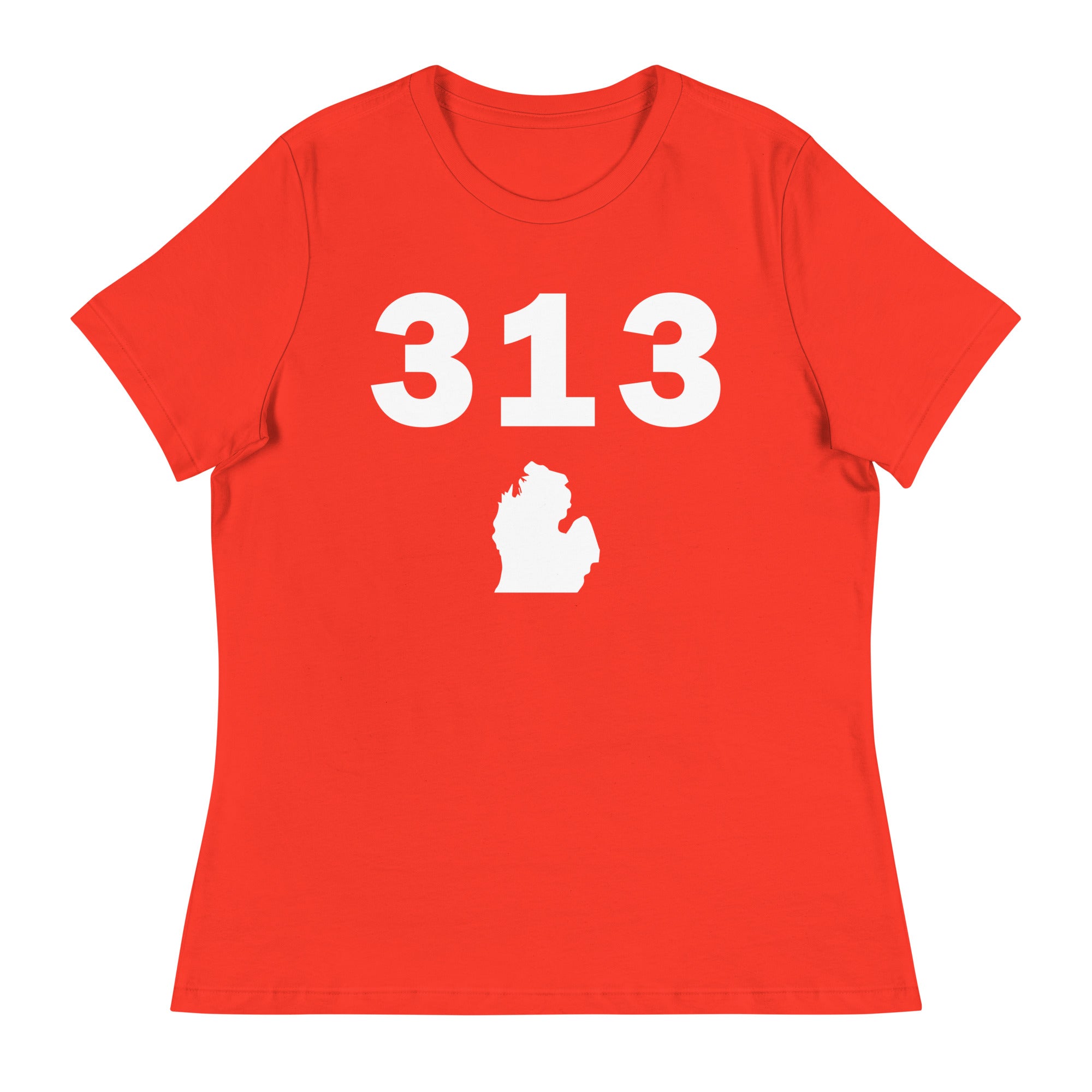 313 Area Code Women's Relaxed T Shirt
