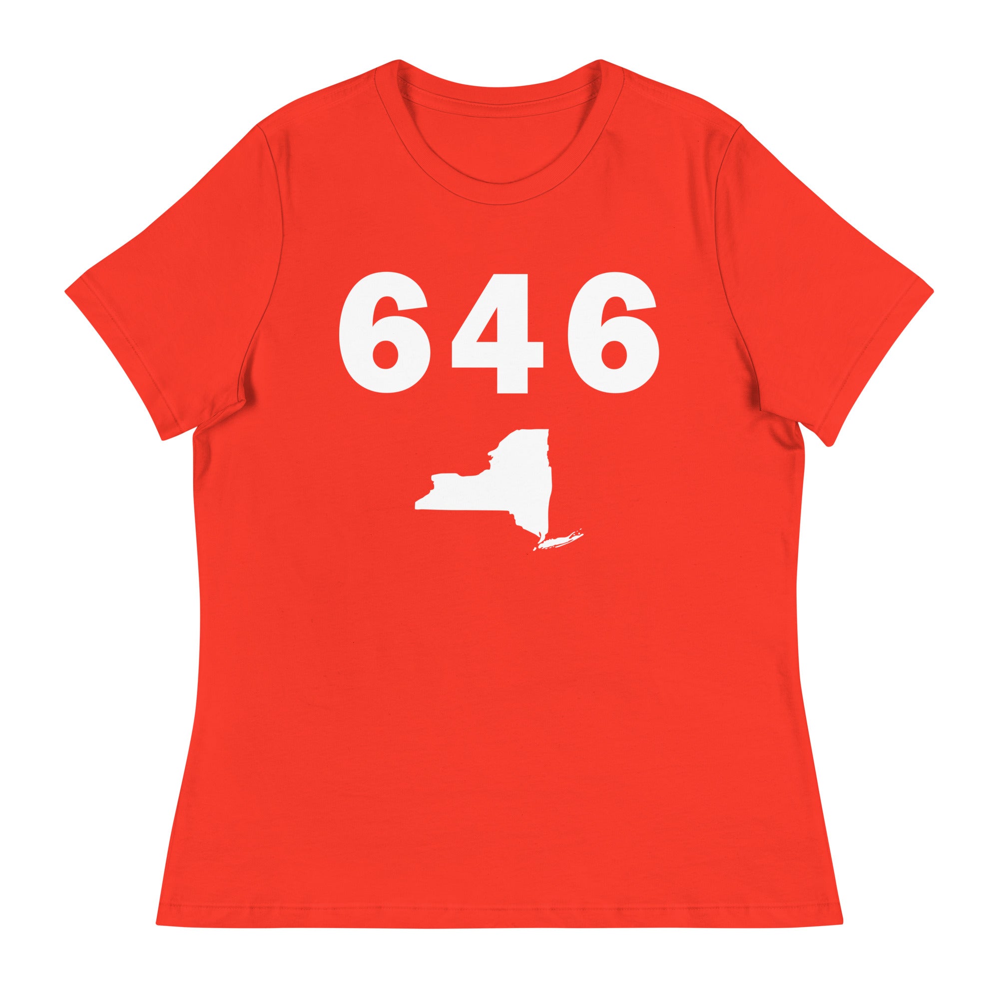 646 Area Code Women's Relaxed T Shirt